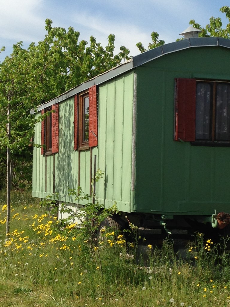 la roulotte vue de l'extérieur