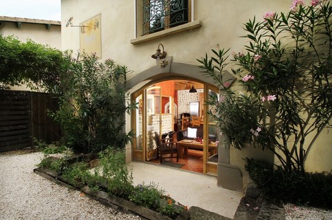 côté sud de la maison